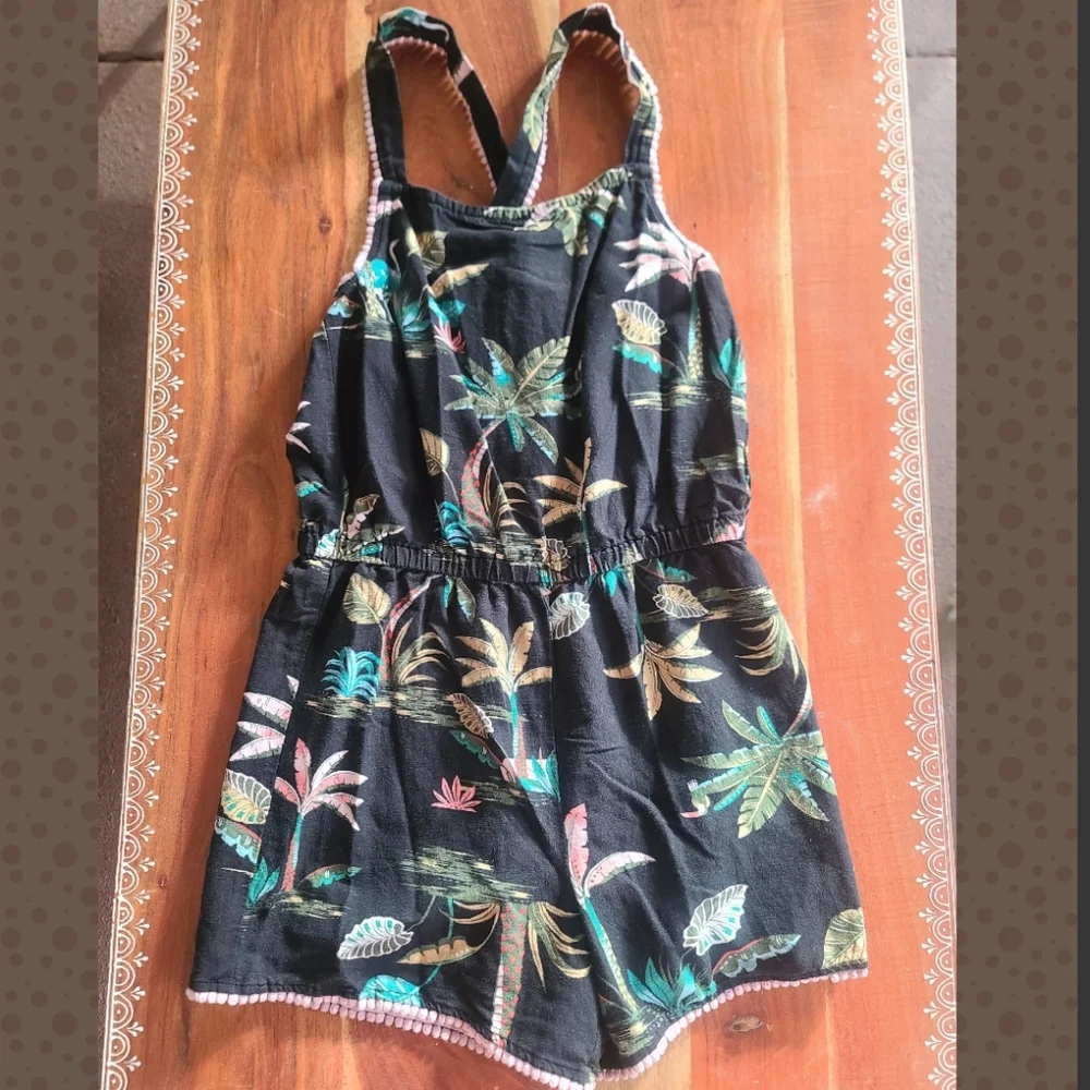 Old Navy girls romper tropical size XL